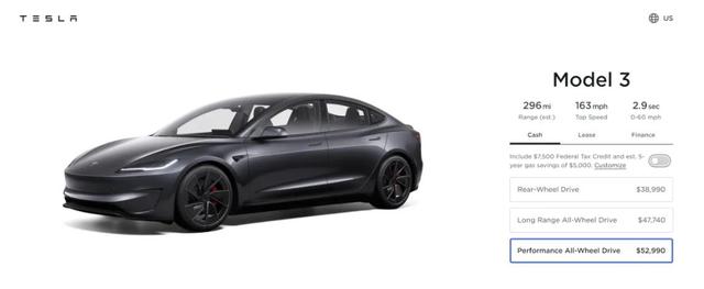 新款Model 3發(fā)布，約38萬元!特斯拉最新“成績(jī)單”公布!