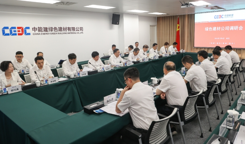 中國能建黨委書記、董事長宋海良到綠色建材公司調(diào)研